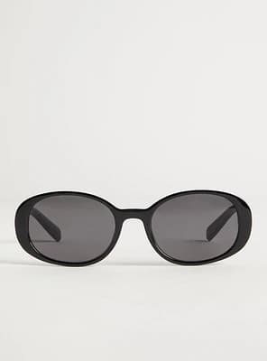 Oval Smoke Lens Sunglasses