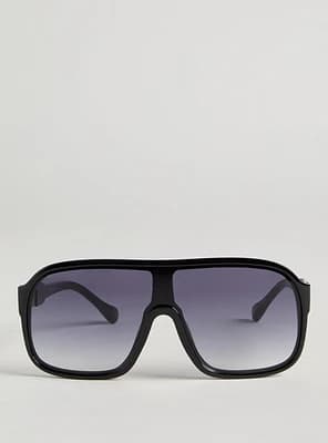 Rounded Shield Sunglasses