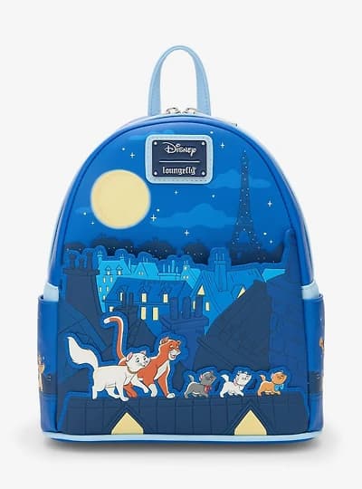 Loungefly Disney The Aristocats Night Scene Glow-In-The-Dark Mini Backpack - BoxLunch Exclusive