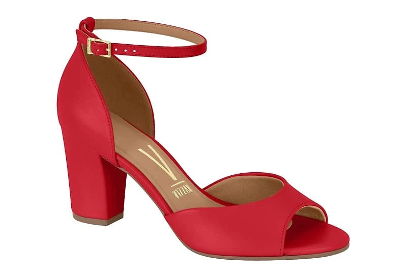ADIBA Red Faux Leather