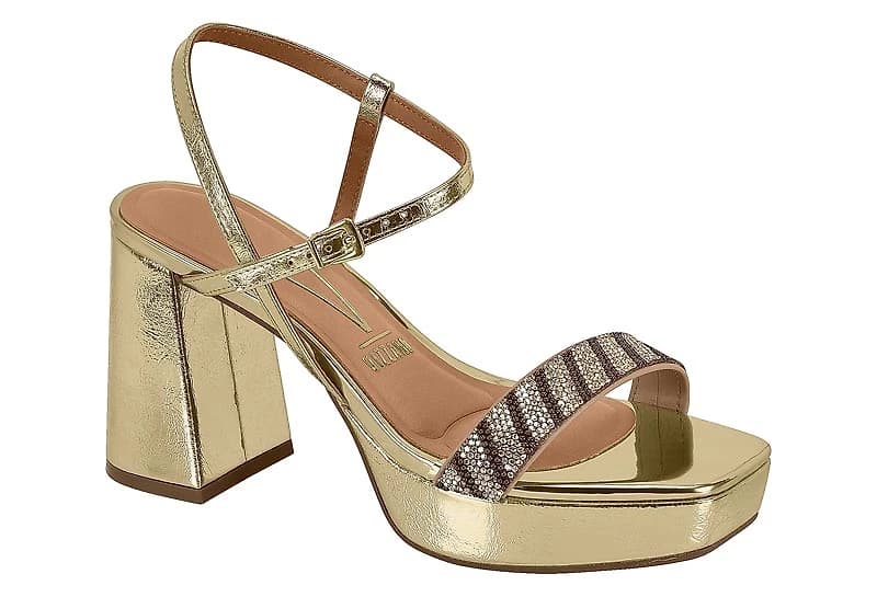 AMELIZ Gold Leather & Diamonds