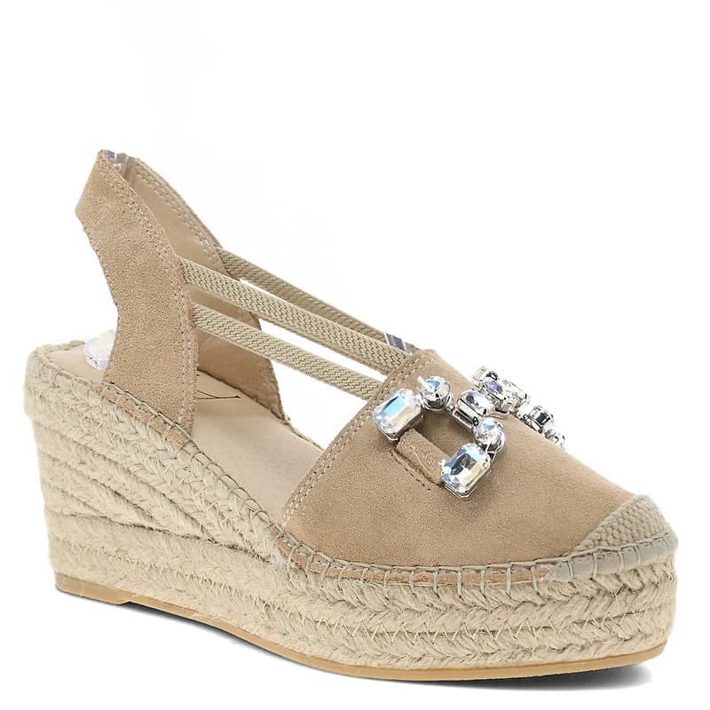 AVERY Beige Suede