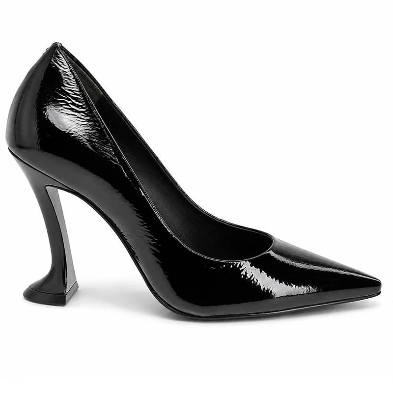 AVELIS BLACK PATENT LEATHER