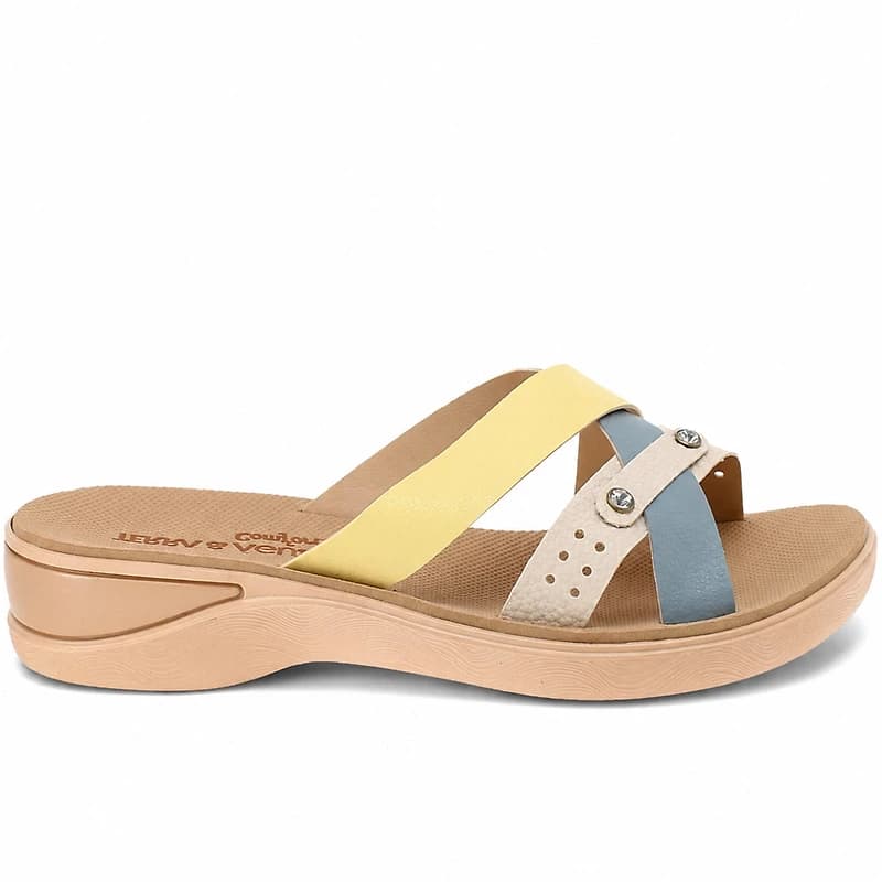 JUNEN Yellow Faux Leather