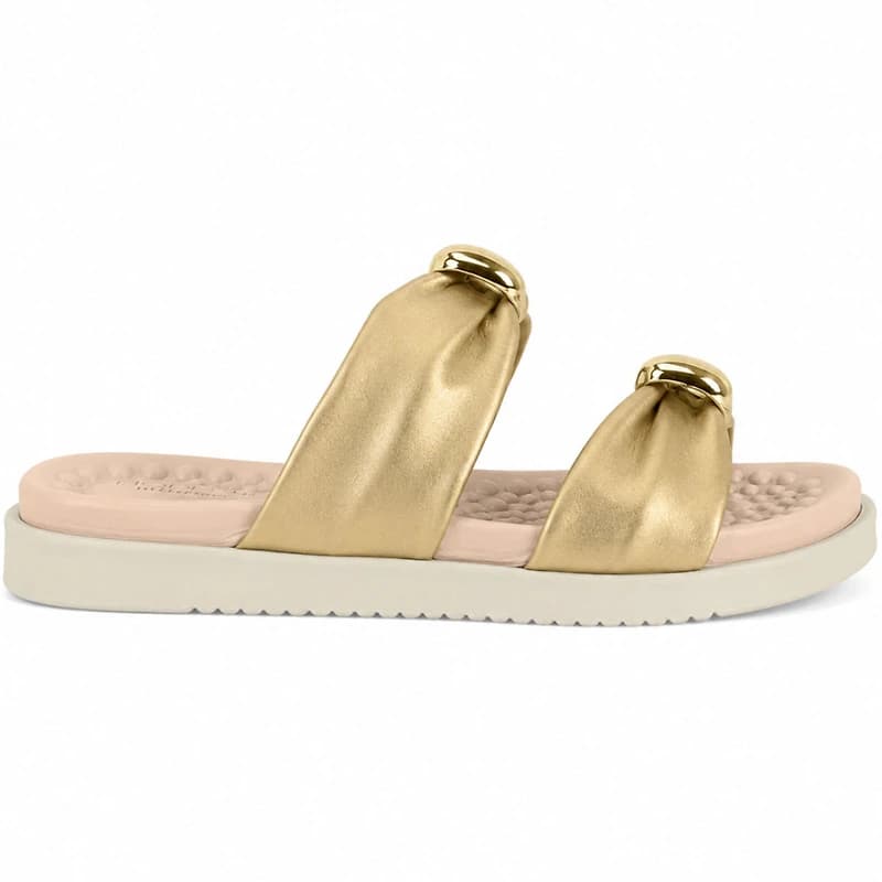 LIAREN Gold Faux Leather