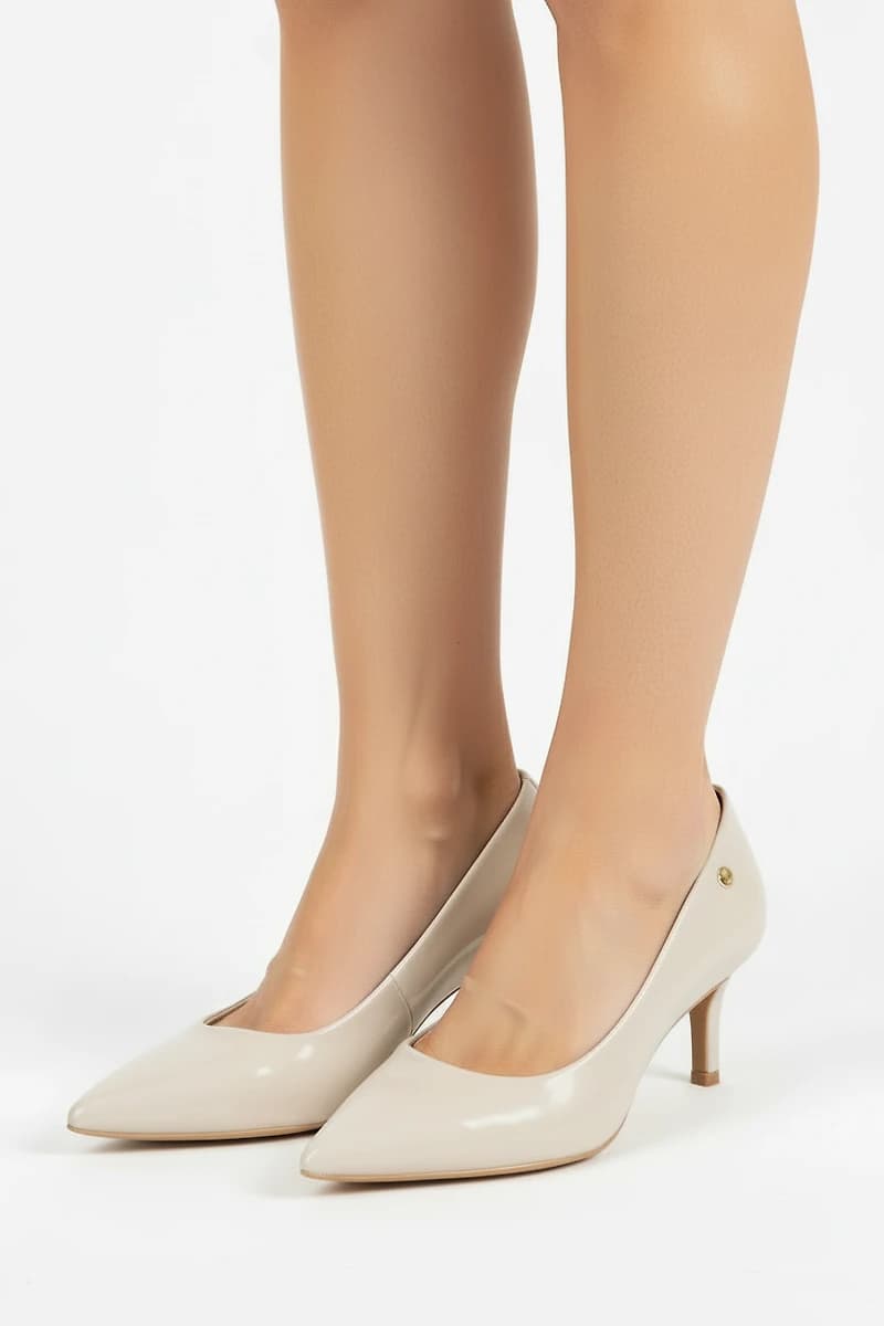MAE White Leather