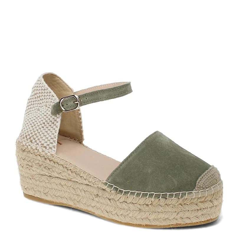 JAVA62 Green Suede Raffia