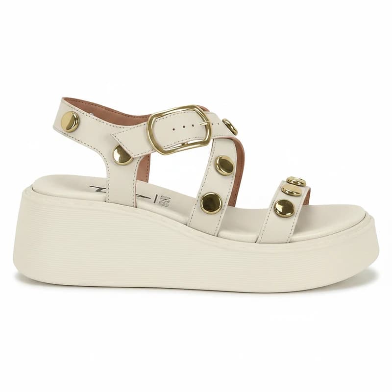 LAELA White Faux Leather