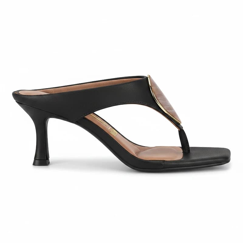 EIRA Black Faux Leather