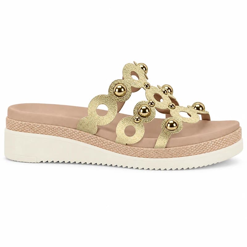ALBERTA Gold Faux Leather