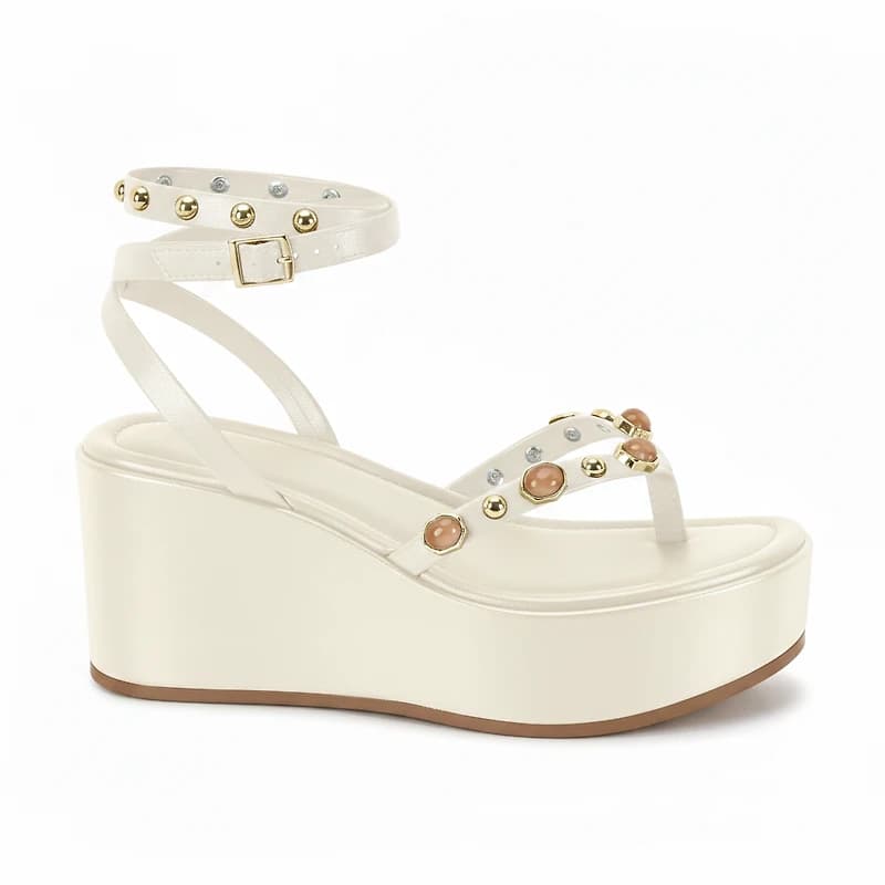 NALENA White Faux Leather