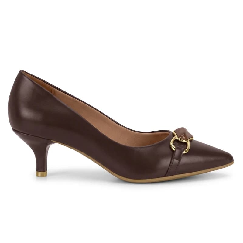 JAMILA Brown Faux Leather
