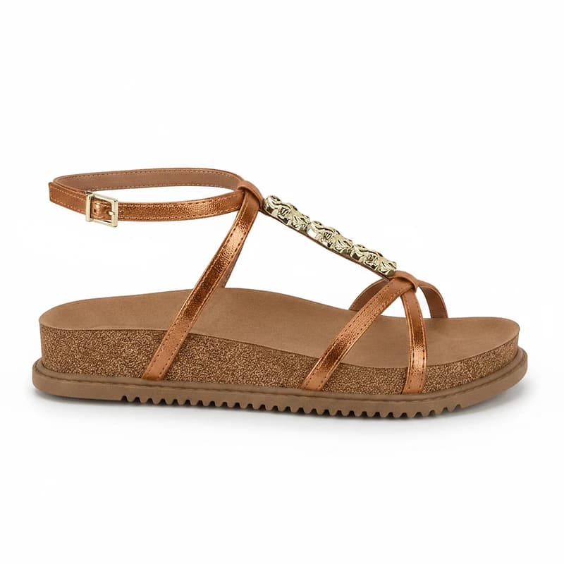 ALENA Bronze Faux Leather