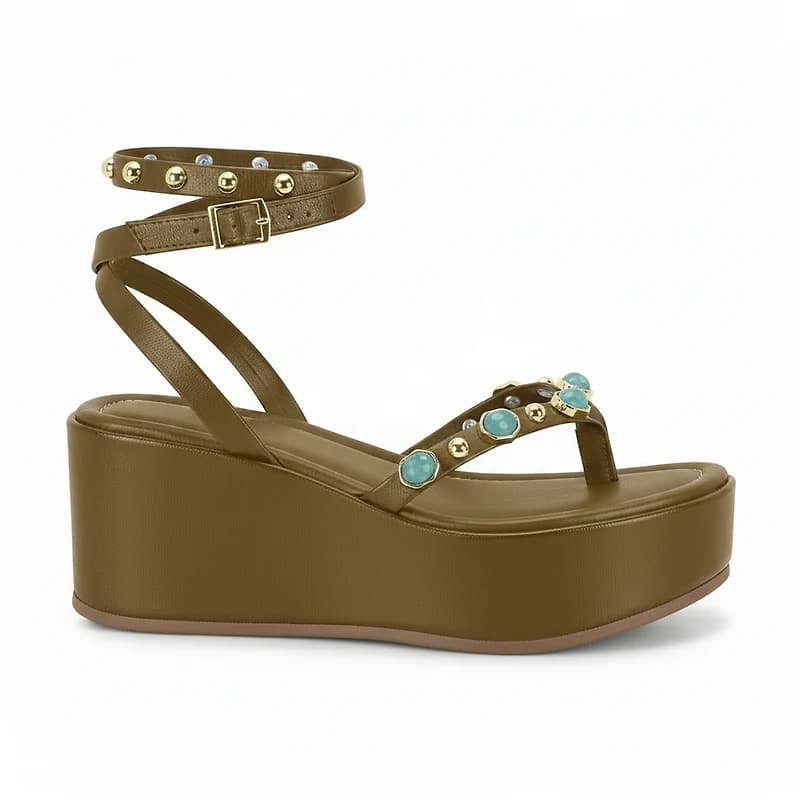 NALENA Olive Faux Leather