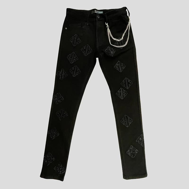KDNK Rhinestones Skinny Jeans
