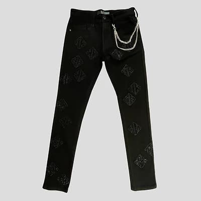 KDNK Rhinestones Skinny Jeans