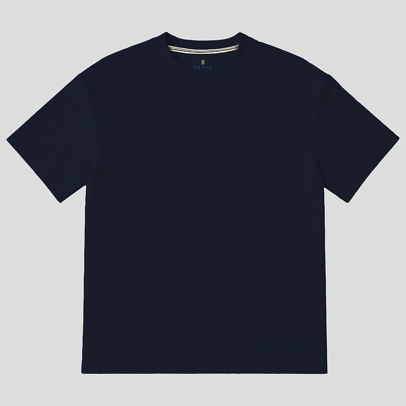 Above Man T-Shirt con Textura Geometrica