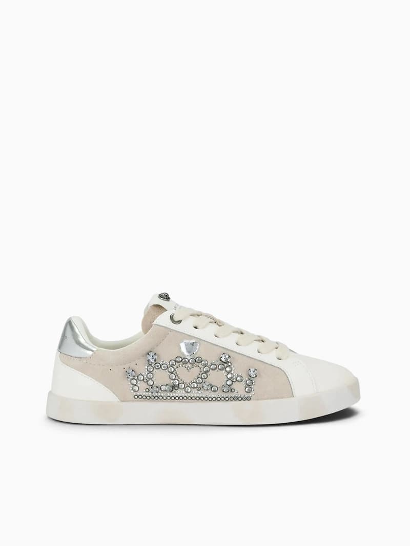 Britton Crown Sneaker White Combo Leathe