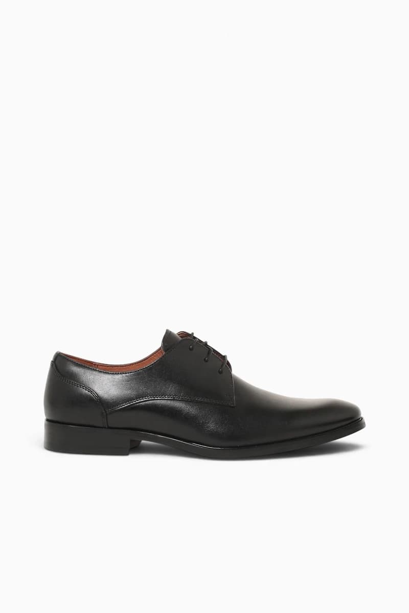 Sorrento Lux Plain Toe Black Leather