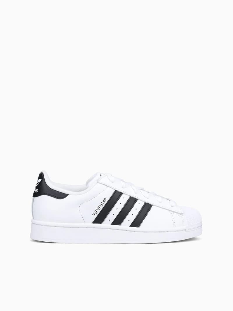 Super Star White Black leather