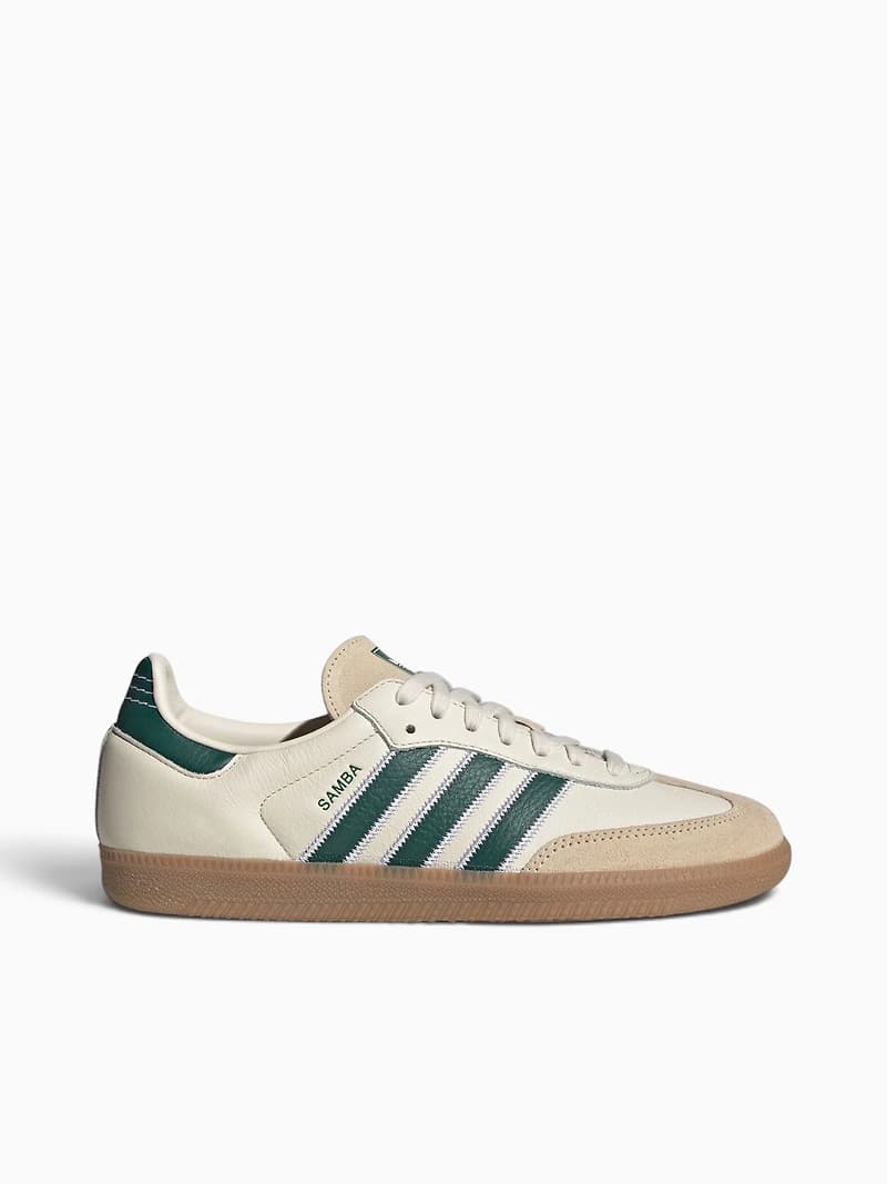 Samba Og Cream White Green leather