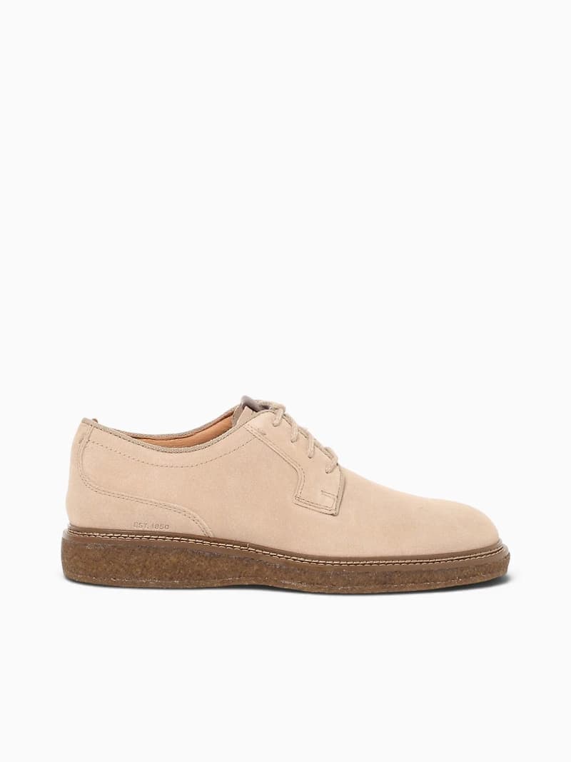 Clint Plain Toe Taupe Oiled Suede