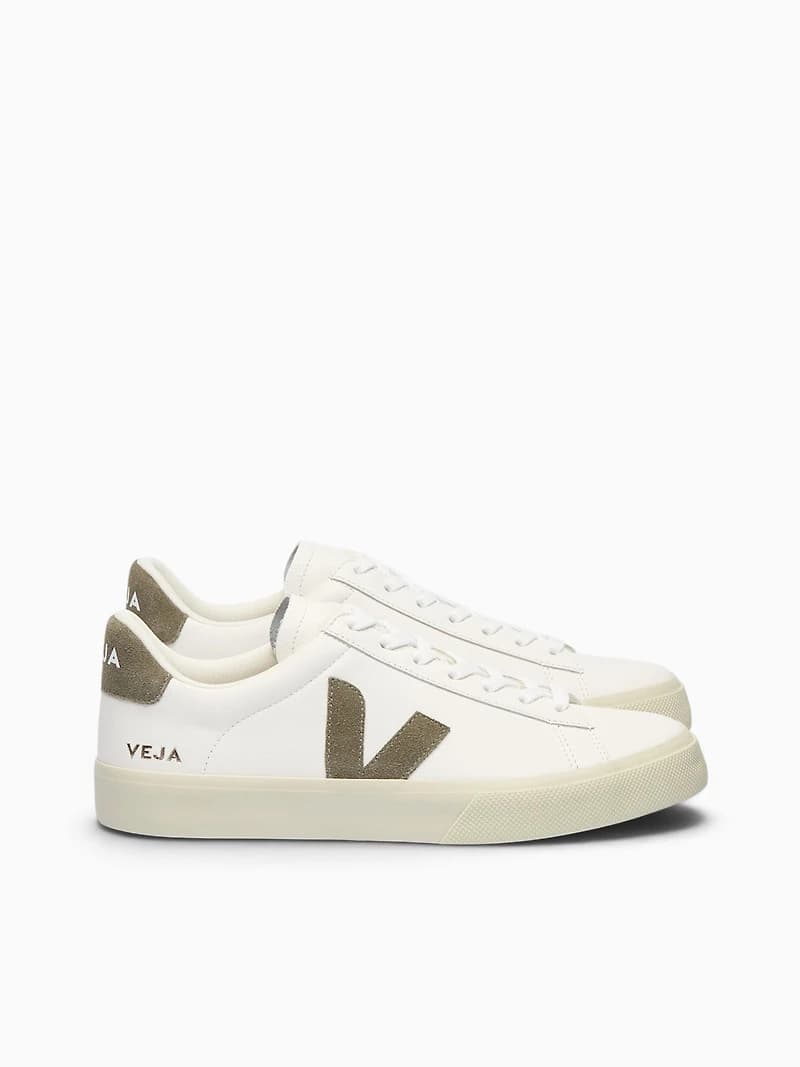 Campo White Kaki Leather
