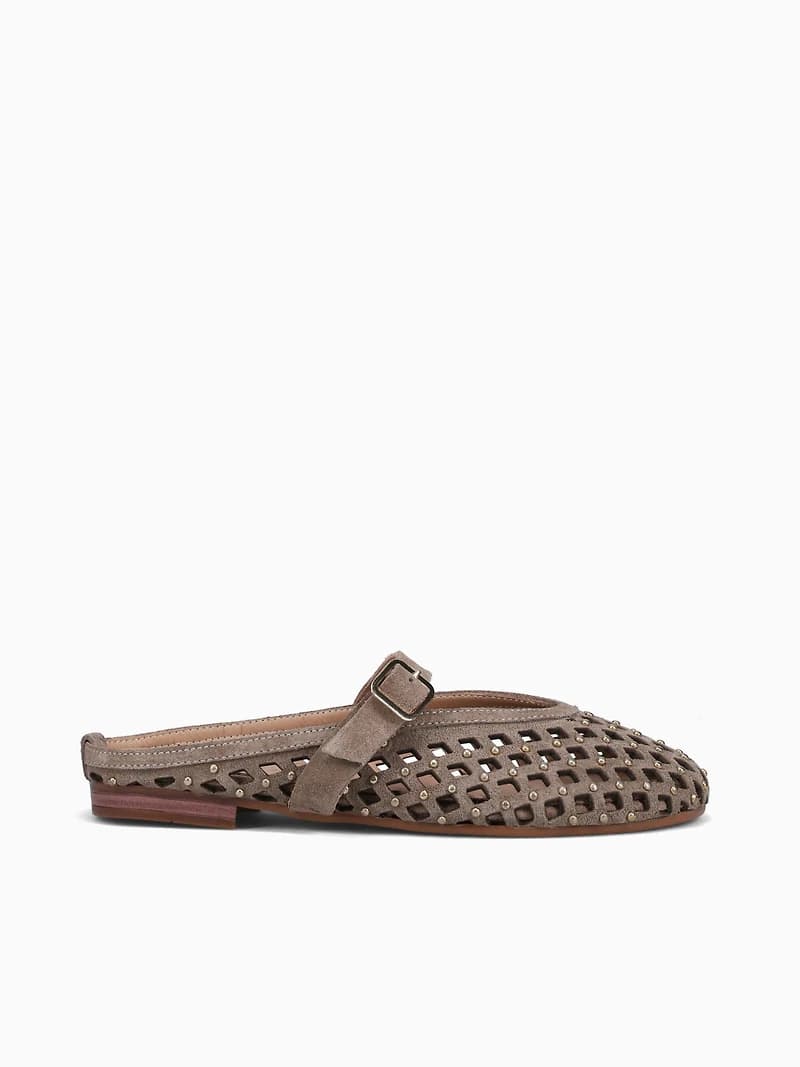 Defne Cappuccino Suede Leather