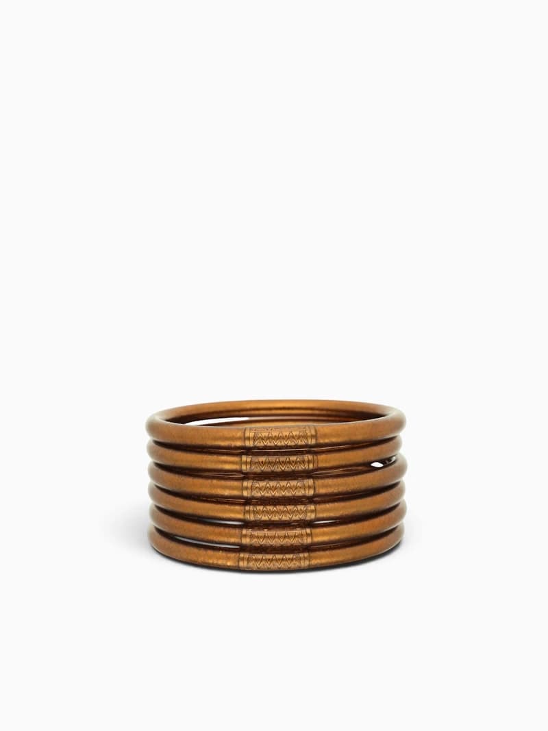 Saddle All Weather Bangles (Set Of 6) - Serenity Prayer