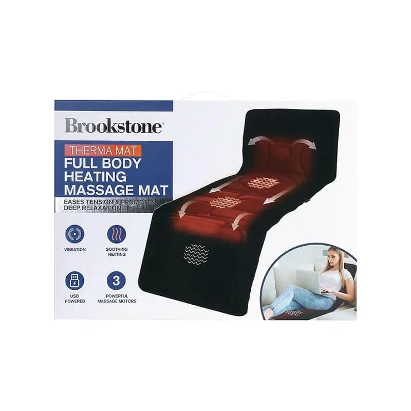 BROOKSTONE FULL BODY HEATING MASSAGE MAT