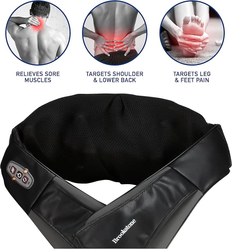 BROOKSTONE NECK & SHOULDER MASSAGER
